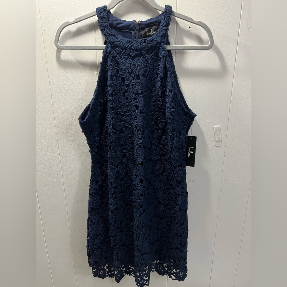 NWT Lulus|Navy|Halter Dress|Size XL